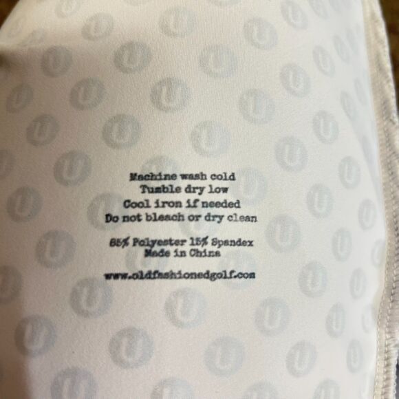 Old Fashioned Golf BreakthrU White Blue Black Geo Print Performance SS Polo Sz L - Picture 7 of 11